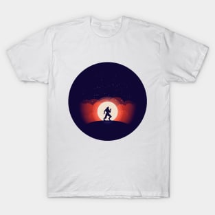 Werewolf and  Moon T-Shirt